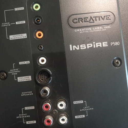 Creative Inspire P580 Subwoofer used with original remote and power supply