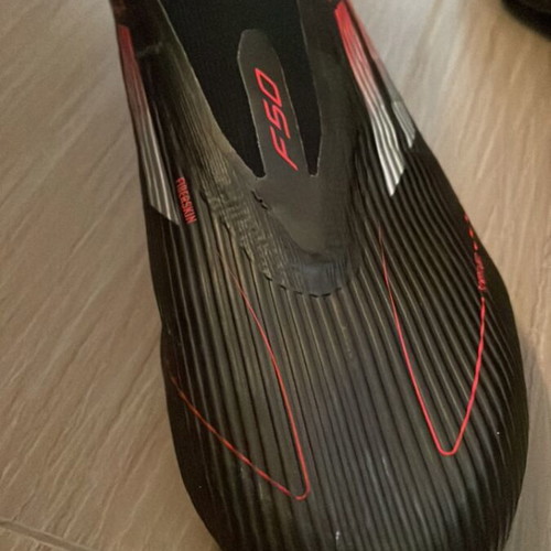 Adidas F50 Laceless football shoes size 46 like new, black