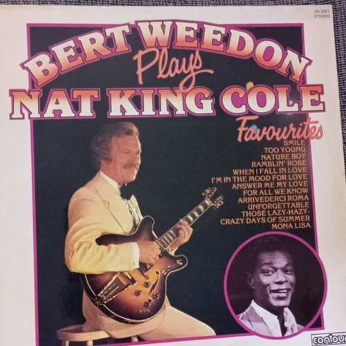 Vinyl Bert Weedon plays Nat King Cole Favourites used