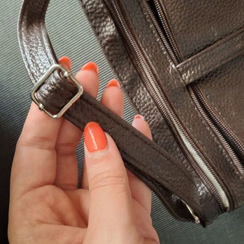 Crossbody bag dark brown like new with adjustable strap