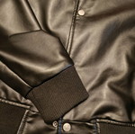 Men's leather jacket Large new, black Pull & Bear