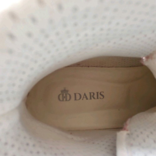 Daris high-top sneakers like new, size 40, white and red