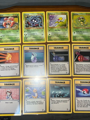 Pokemon TCG vintage cards used, set of 18