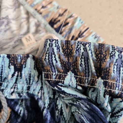 Boho summer pants new, size medium, blue shades