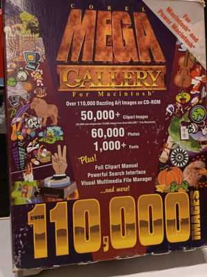 Corel Mega Gallery for Macintosh used, 5CD with manual