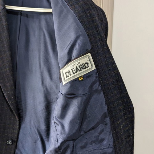 Italian wool vintage men's blazer size L used