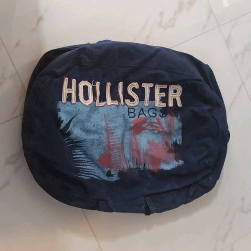 Hollister blue backpack bag used in good condition