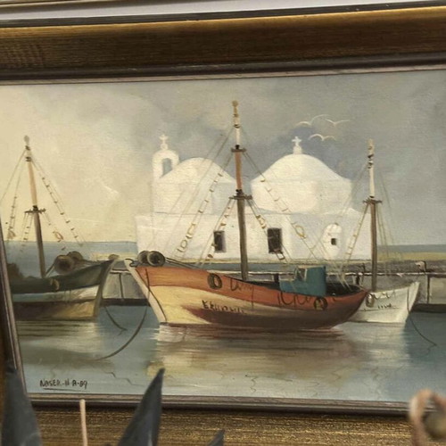 Oil painting on canvas 1989 in like new condition