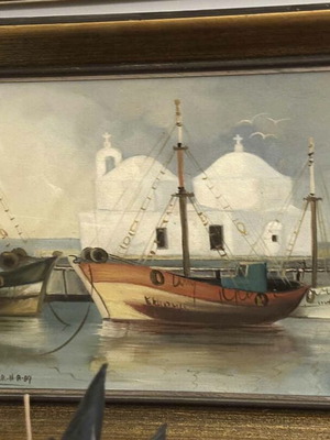 Oil painting on canvas 1989 in like new condition
