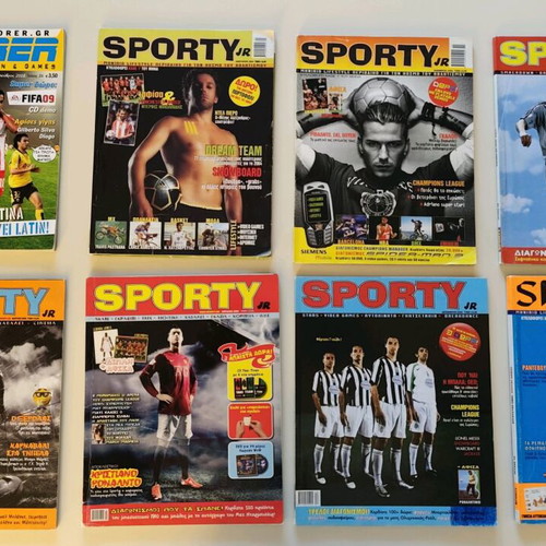 Official Olympiakos and Sporty Jr magazines collection used