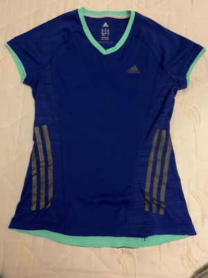 Adidas Αθλητική Μπλούζα Μεταχειρισμένη, Μέγεθος XS, Μπλε Πολύχρωμη