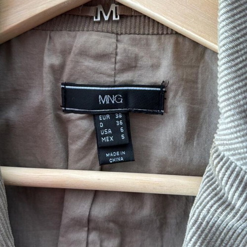 Corduroy women's jacket Mango green like new size M