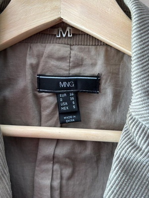 Corduroy women's jacket Mango green like new size M