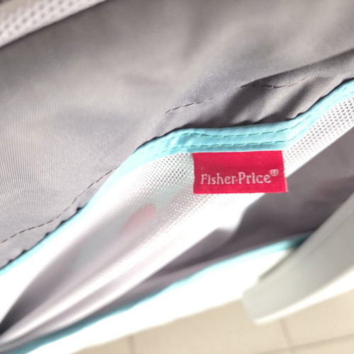 Fisher Price On-The-Go Baby Dome playpen like new with mattress gray 79.5x13.5cm
