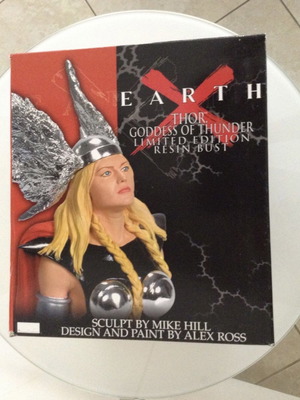 Earth X Thor Goddess Of Thunder Bust Marvel καινούργιο, limited Alex Ross design