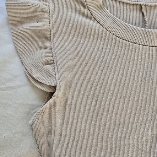 Dress 95% cotton, beige, size S