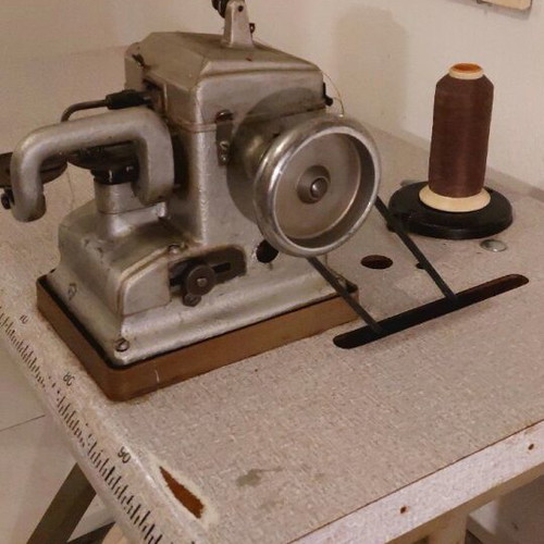 Fur Sewing Machine with Table and Motor used, professional set