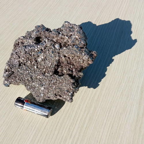 Pyrite mineral used, stone 13x10 cm, 1052 g
