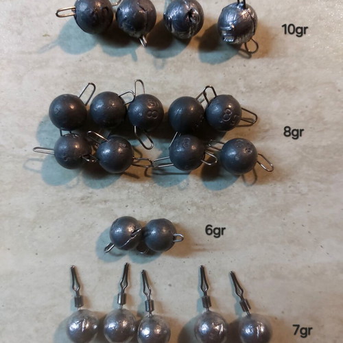 Cheburashka and drop shot fishing weights new