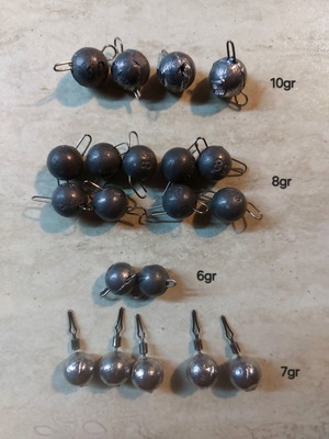 Cheburashka and drop shot fishing weights new