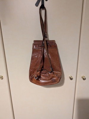 Leather backpack brown like new