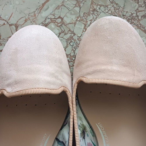 Geox ballerinas used size 38.5 pink suede