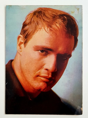 Καρτ ποσταλ Marlon Brando 1985 σε άριστη κατάσταση