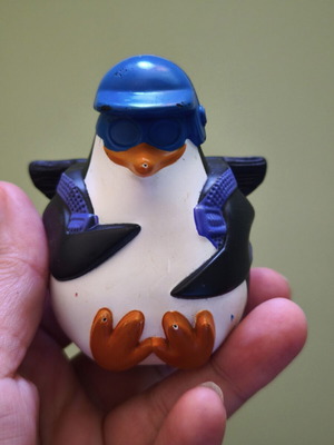 Penguin of Madagascar collectible figure used, 2010 McDonalds