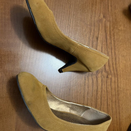 Dexim suede pumps size 39 used, brown and orange