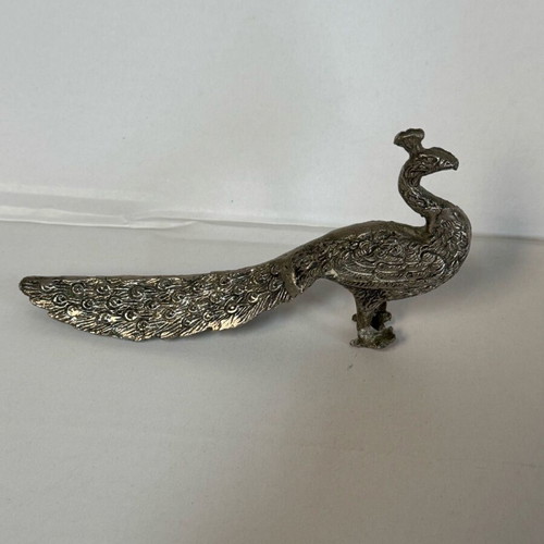 Decorative peacock used, metal