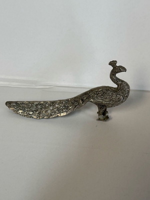 Decorative peacock used, metal