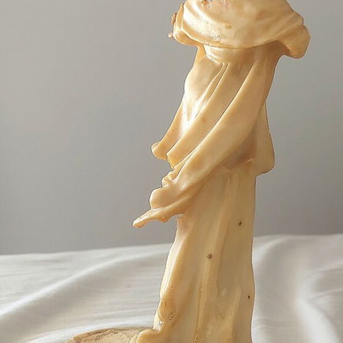 Vintage woman figurine 1900, antique decoration