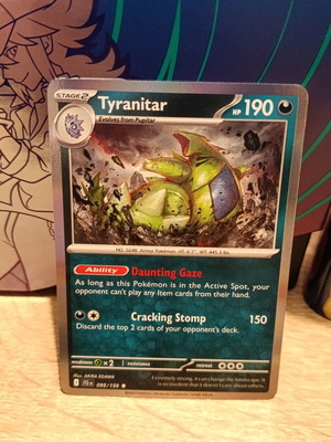 Κάρτα Tyranitar (JTG 095) Pokémon σαν καινούργια, Journey Together singles, reverse