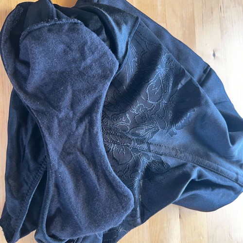 Black satin shaping underwear like new