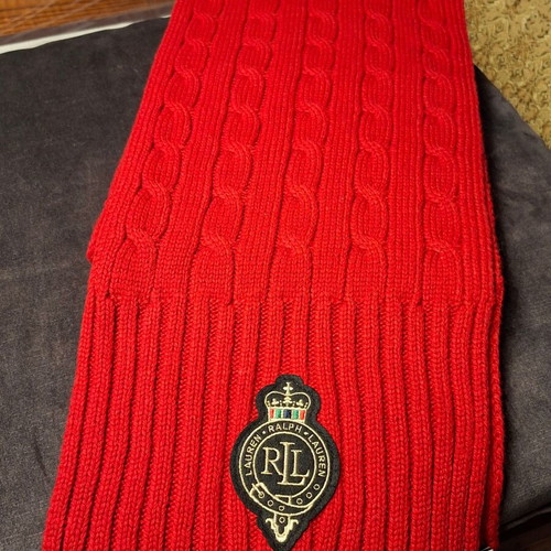 Ralph Lauren women's red scarf