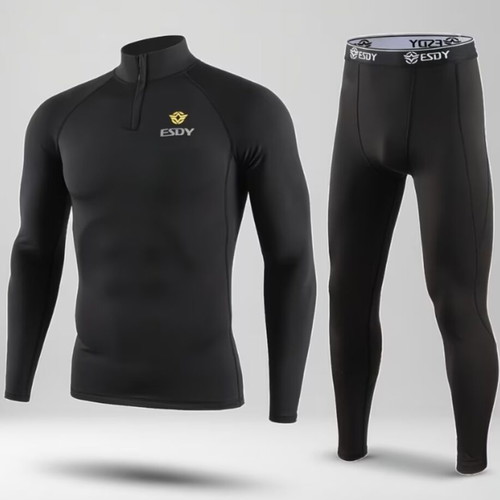 Tactical thermal underwear black color new