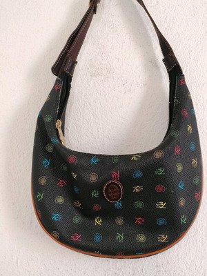 Kenzia shoulder bag genuine leather like new, black