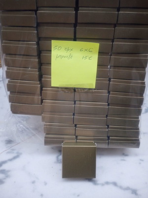 Μπρονζέ κουτιά κοσμημάτων σετ 50 τεμαχίων, 6×6 cm, καινούργια