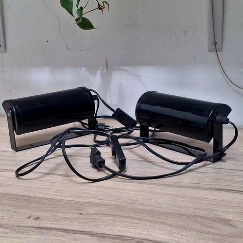 Vintage bed lamps used, set of 2, E14 fitting