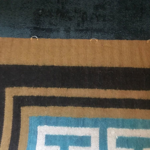 Handwoven rug used with unique design 110x210