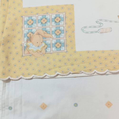 Vintage baby crib set with sheet and pillowcase, like new