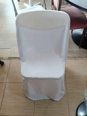 Chair covers used, pack of 10, white
