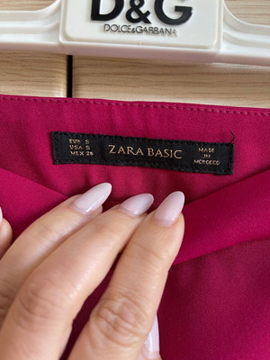 Παντελόνι Zara ίσια γραμμή κερασί σαν καινούργιο, μέγεθος S