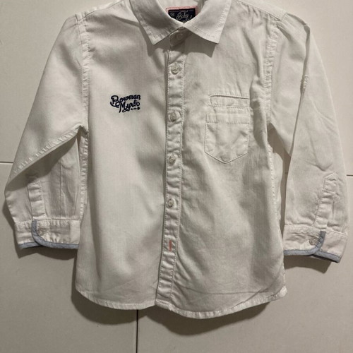 Mayoral white shirt for 18 months boy like new, long sleeve