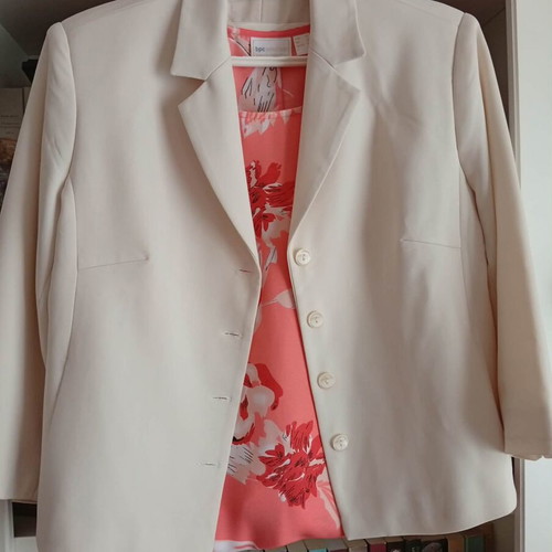 Lightweight ecru women's jacket, size L