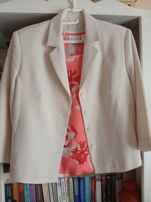 Lightweight ecru women's jacket, size L
