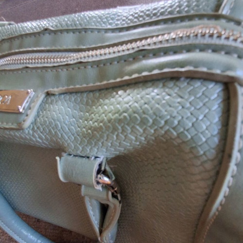 Doca crossbody bag used, turquoise color
