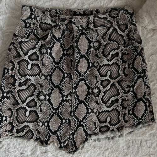 Zara φούστα animal print ασύμμετρη σαν καινούργια, μπεζ καφέ
