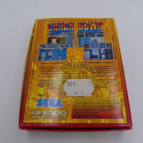 Crack Down Spectrum 48/128K +2 cassette used, Capcom arcade game