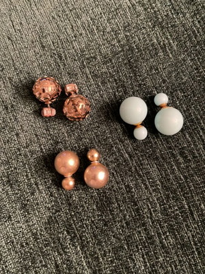 Σκουλαρίκια σαν καινούργια, σετ 3 ζευγαριών